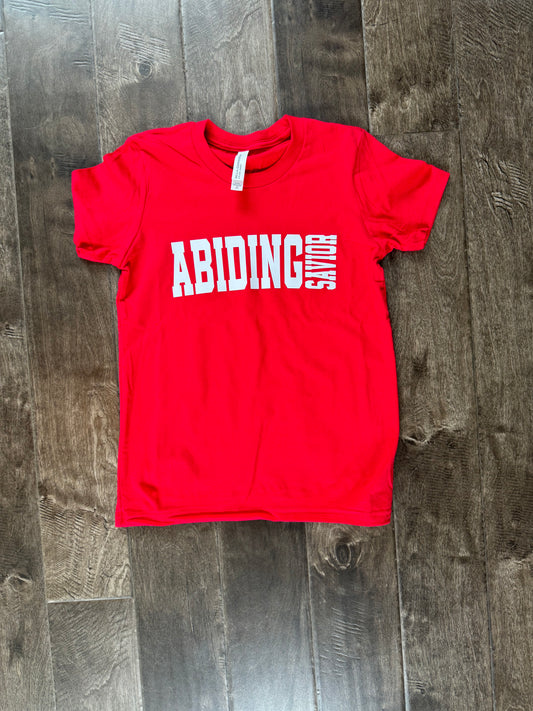 Youth Abiding Savior Collegiate T-shirt