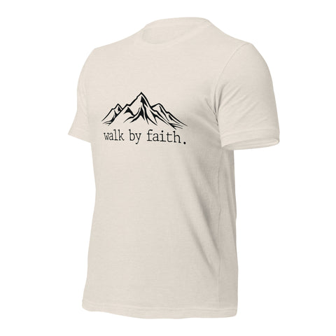 Walk by Faith Unisex t-shirt